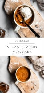 easy pumpkin mug cake pin