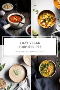 15 cozy vegan soup recipes pin