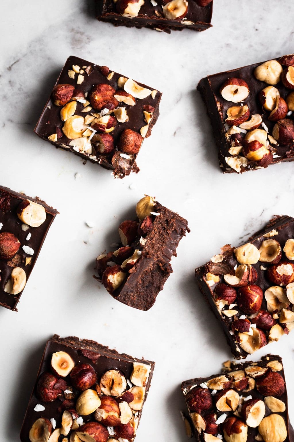 Chocolate Hazelnut Freezer Fudge - Nourished
