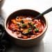 Italian bean and vegetable soup in a bowl