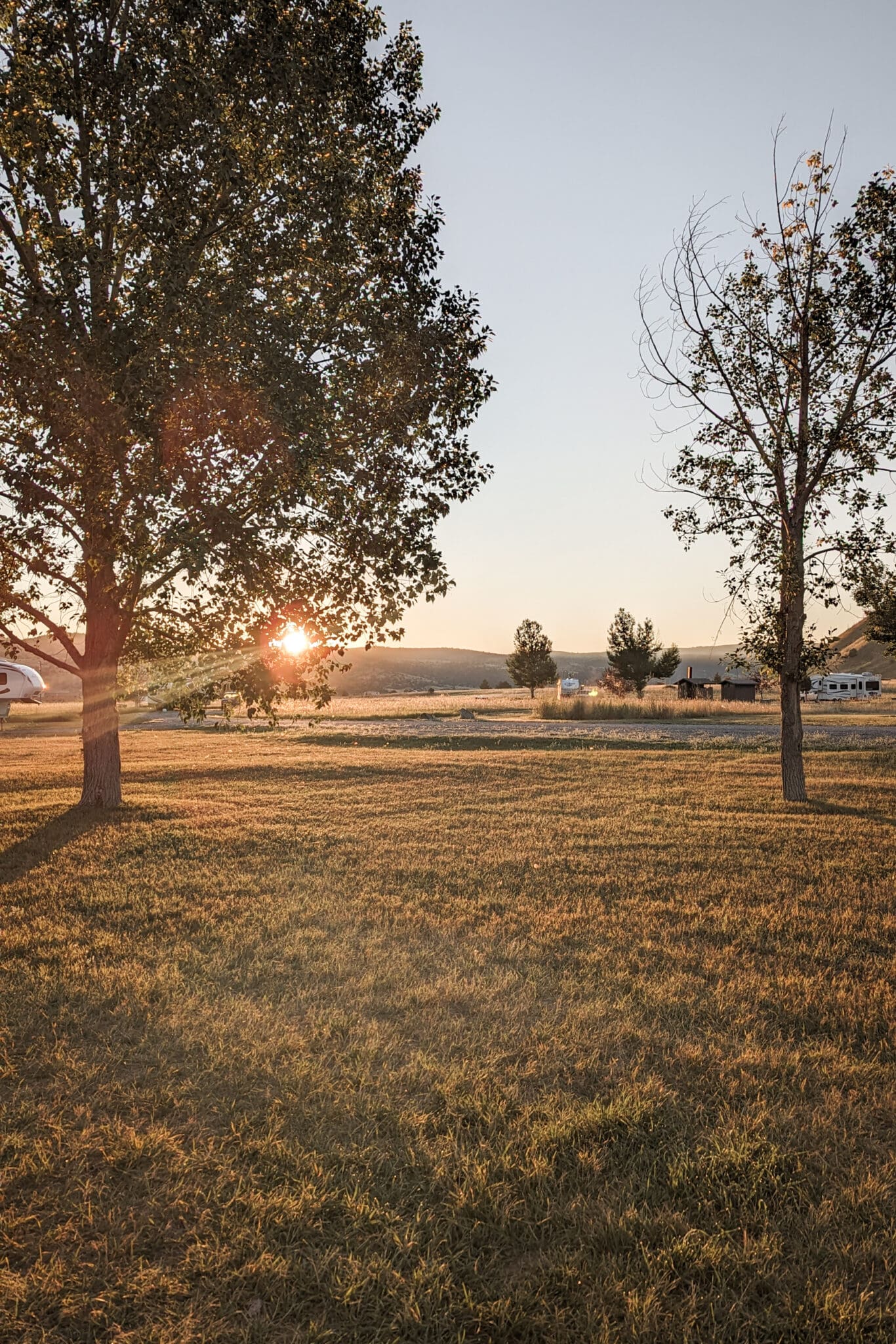 Sunrise in Red Mountain Campground, Montana