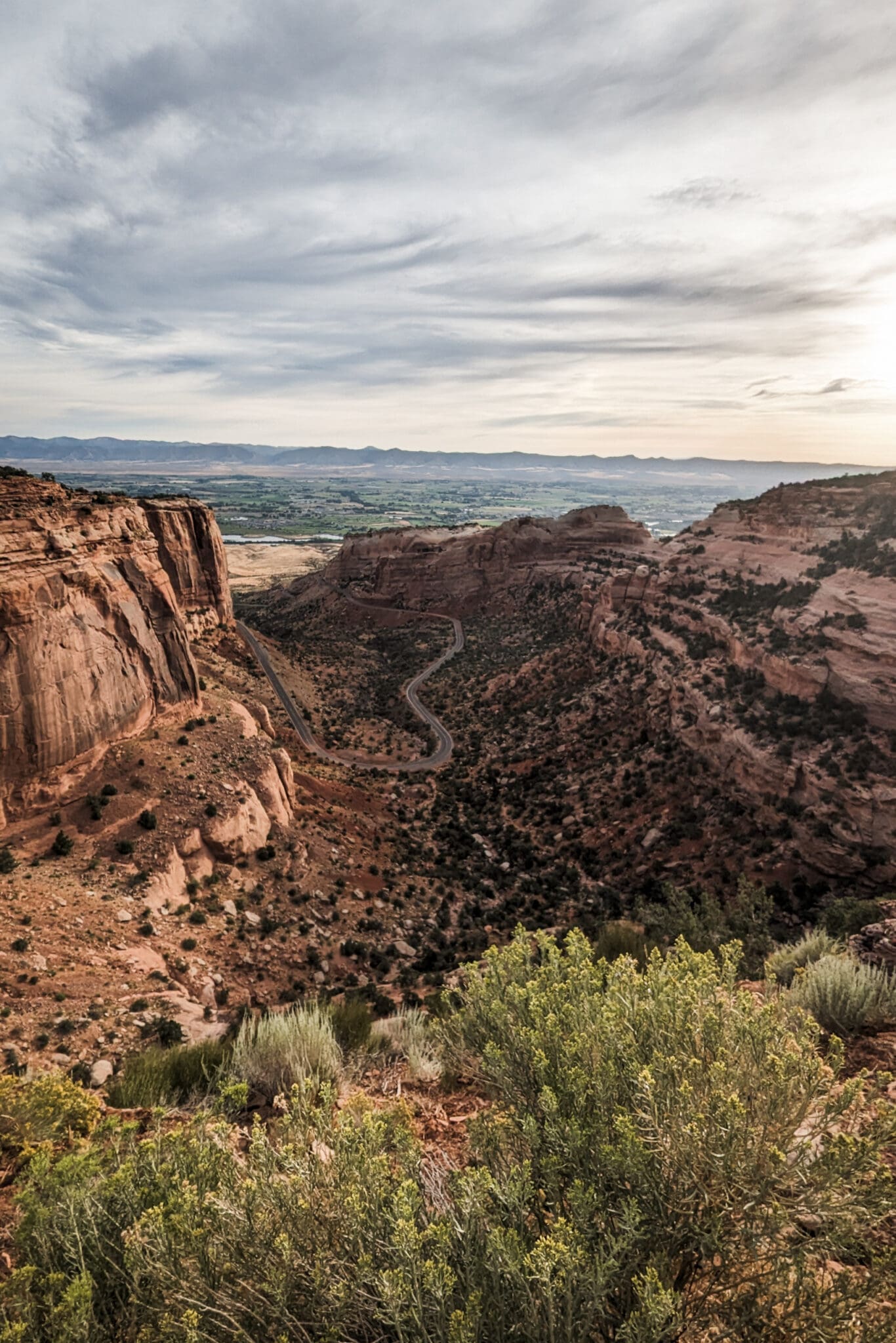 View of a canyon in Colorado National Monument