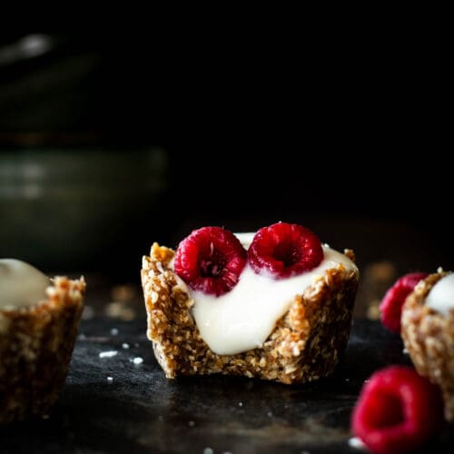 no-bake yogurt fruit cups seen from the side